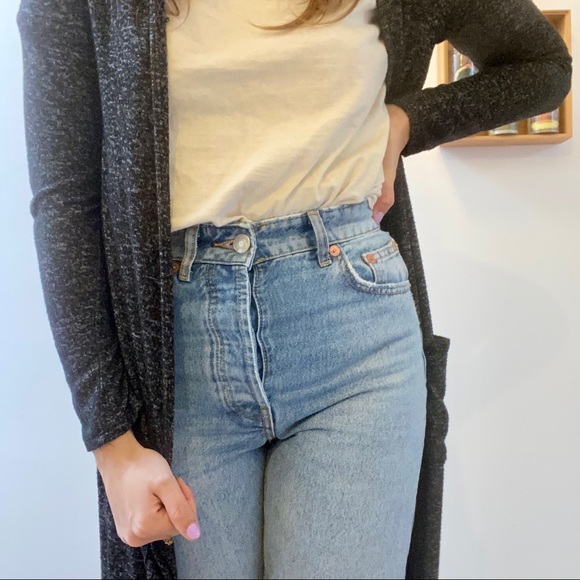 Long Salt & Pepper Cardigan - Picture 3 of 4